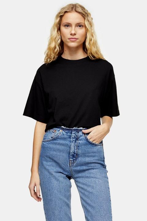 Black Panel Boxy T-shirt