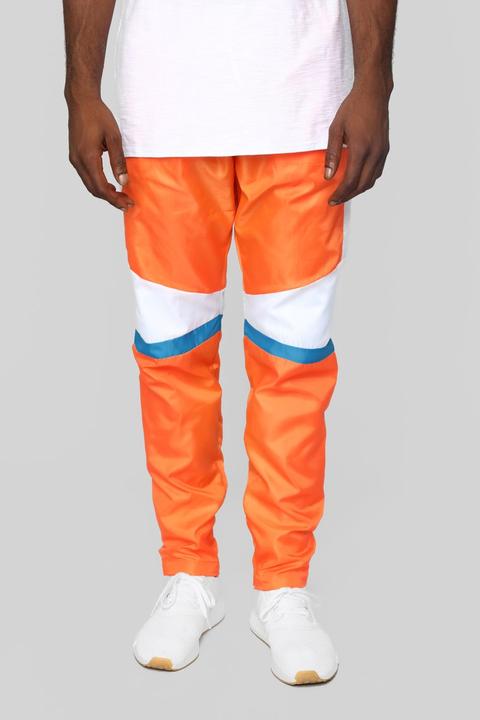 track pants orange