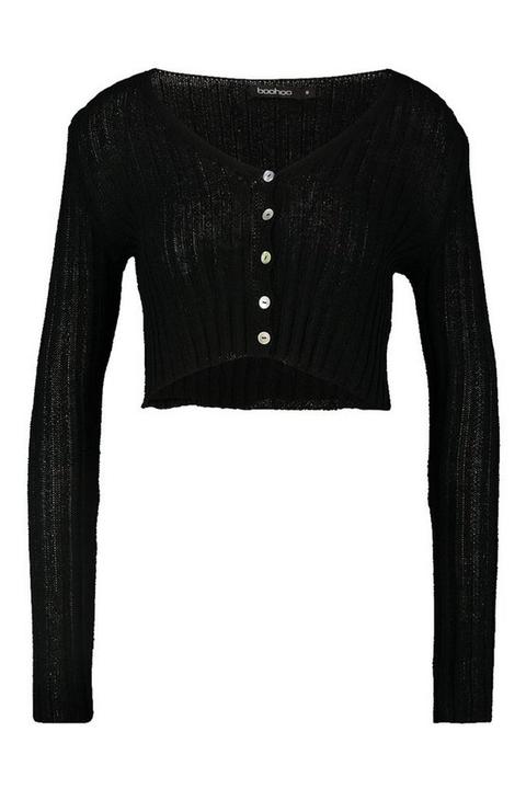 skinny cropped cardigan