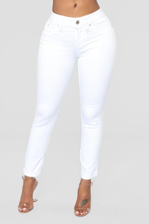 Dream Booty Lifting Jeans - White