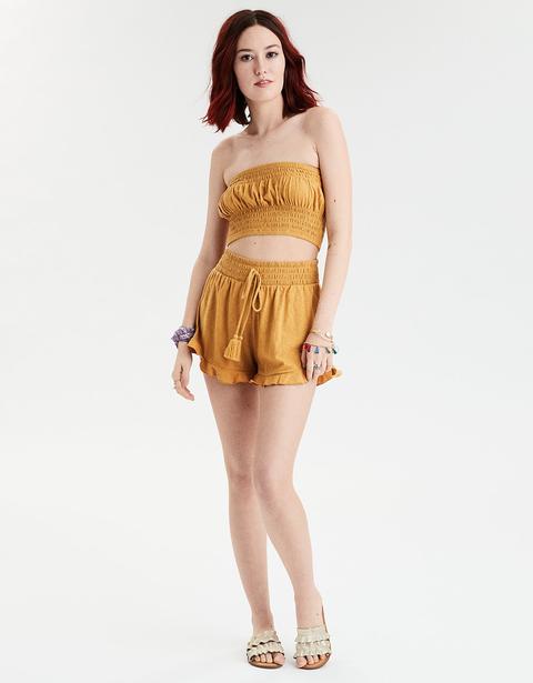 american eagle yellow tube top