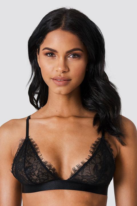 Na-kd Lingerie Back Straps Delicate Bra - Black