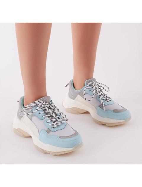 blue chunky trainers