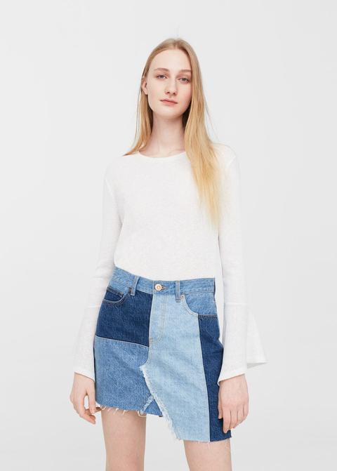 Falda Denim Triple Lavado