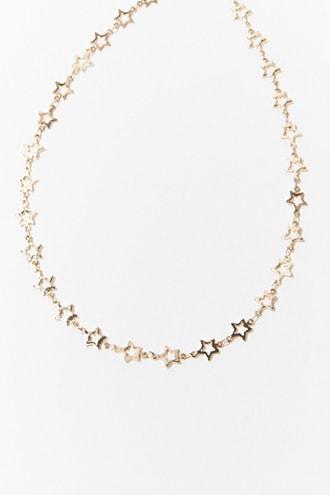 Forever 21 Star Cutout Necklace , Gold