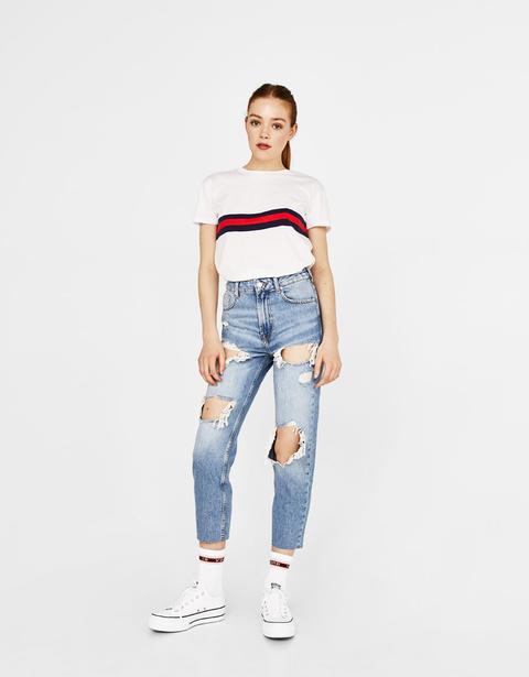 Straight-jeans Im Super-high-rise-fit