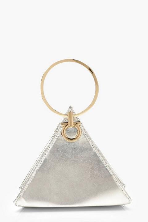 triangle clutch bag