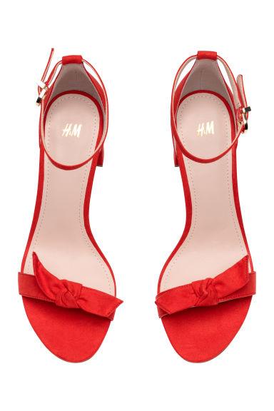 H & M - Sandali - Rosso