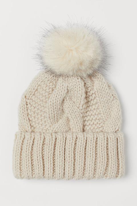 Knitted Hat - Beige