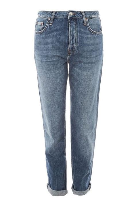 Womens Mid Blue Hayden Boyfriend Jeans - Blue, Blue