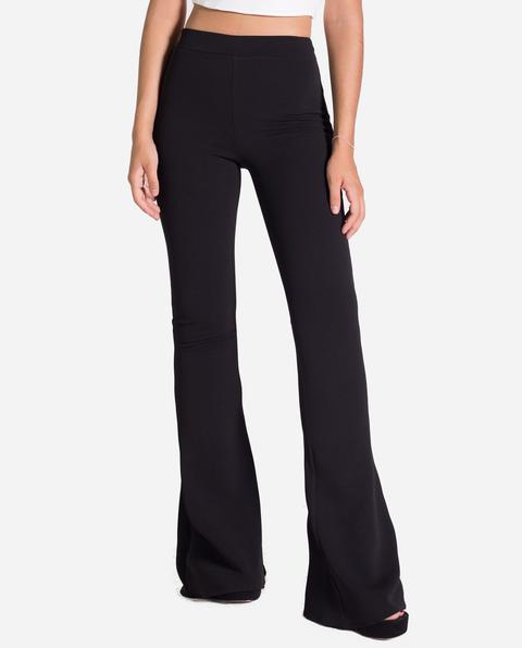 Flare Trousers Black