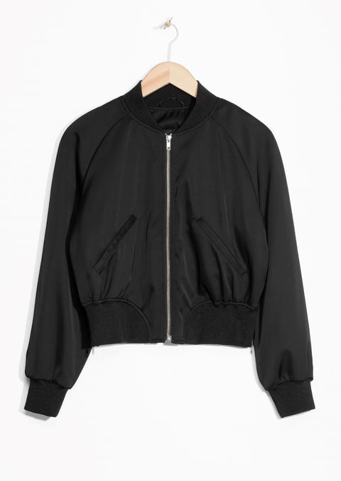 Side Zip Bomber Jacket