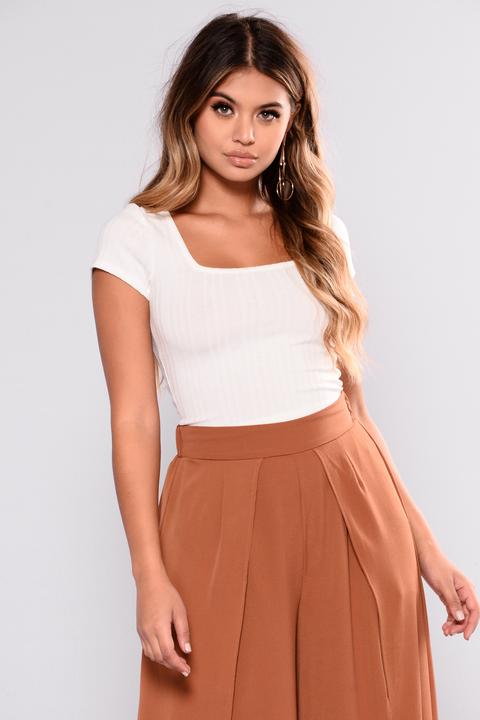 Adrienne Crop Top - Off White