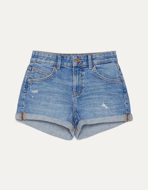 Short Denim Con Vuelta