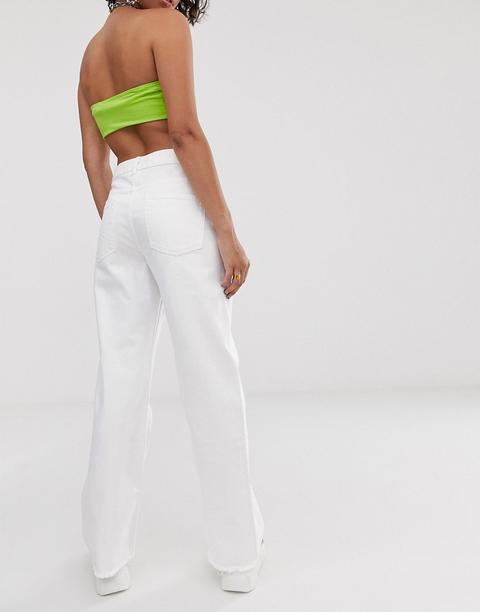 white dad jeans