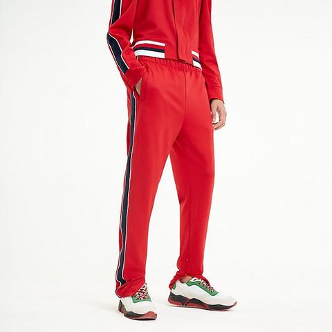 tommy hilfiger red track pants