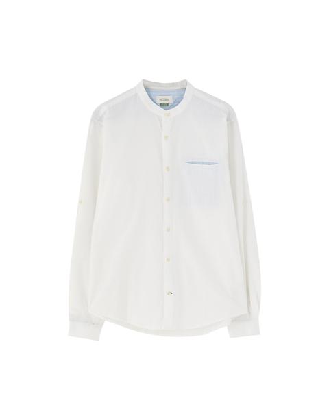 camisa cuello mao pull and bear