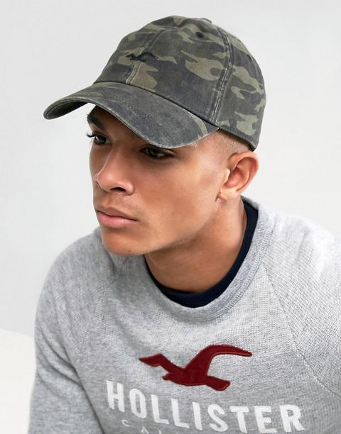 Hollister - Cappellino Mimetico In Twill - Verde