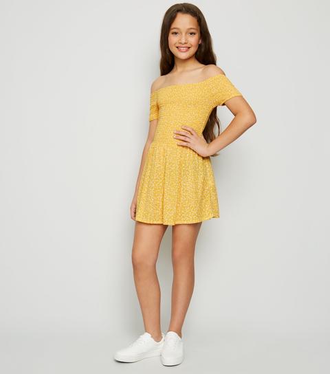 girls yellow playsuit