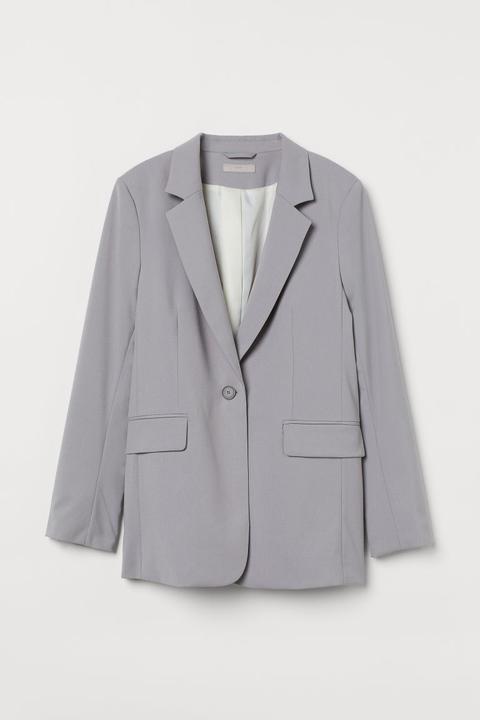 Single-breasted Jacket - Grey