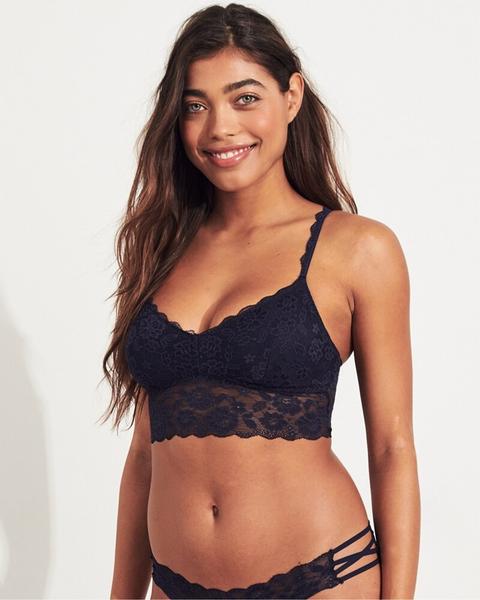 Gilly Hicks Everything Lace Longline Bralette With Removable Pads from  Hollister on 21 Buttons