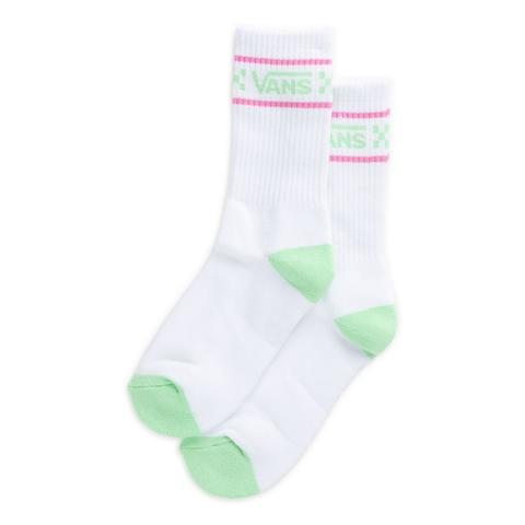 Vans Calcetines Altos Girl Gang (1 Par) (white-green Ash) Mujer Blanco