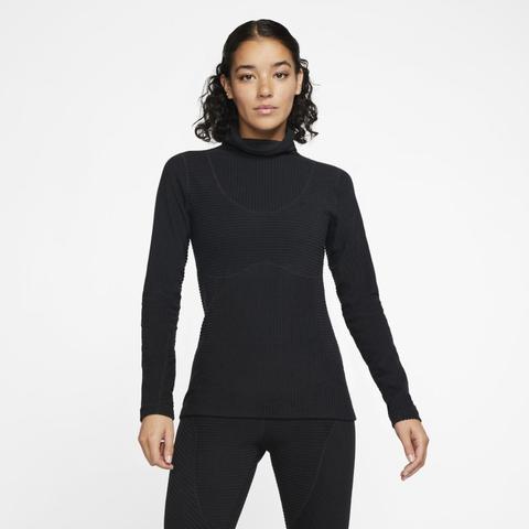 Haut En Velours Nike Pro Hyperwarm Pour Femme - Noir