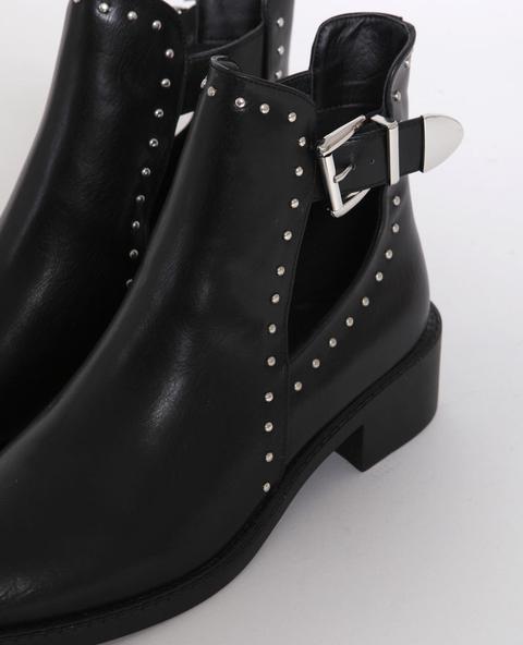 Boots Aus Kunstleder