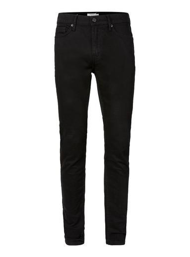 Mens Black Stretch Skinny Jeans, Black