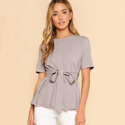 Blusa Con Cintura