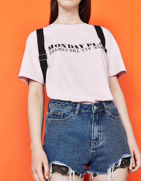 Short Denim High Waist Desflecado