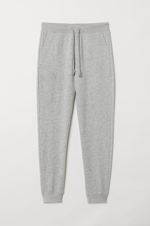 H & M - Pantaloni In Felpa - Grigio