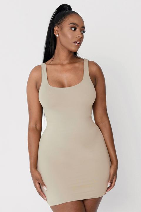 thick strap mini dress