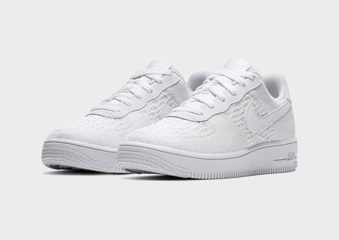 nike air force 1 flyknit 2.0 junior white