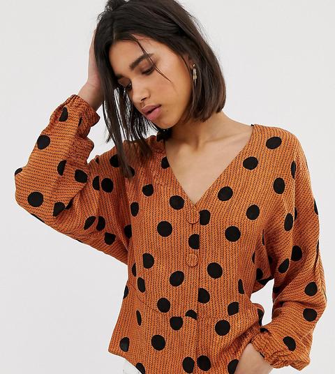 blusa lunares mango