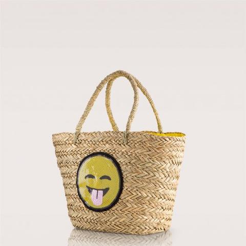 Borsa Da Spiaggia Cesto - Happy