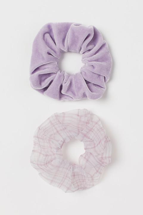 Pack De 2 Scrunchies - Púrpura