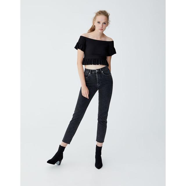 slim fit mom jeans pull and bear