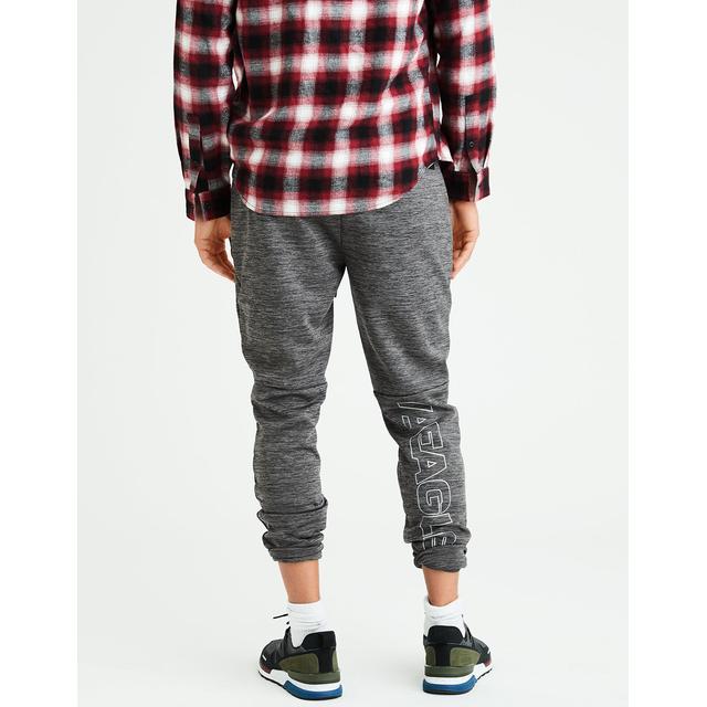 Ae gridback store fleece jogger pant