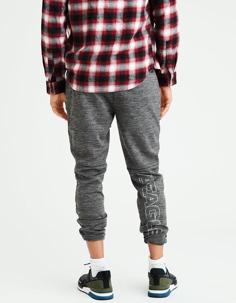 ae gridback fleece jogger pant