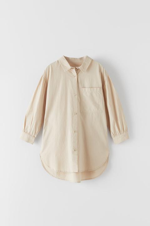 Camisa Larga Popelín