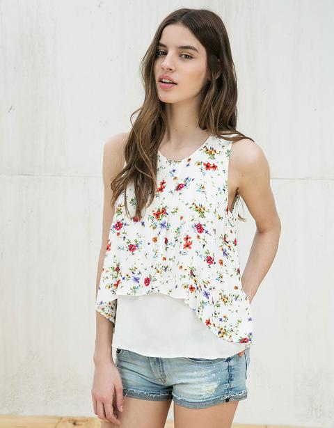 Blusa Incrociata Sul Davanti