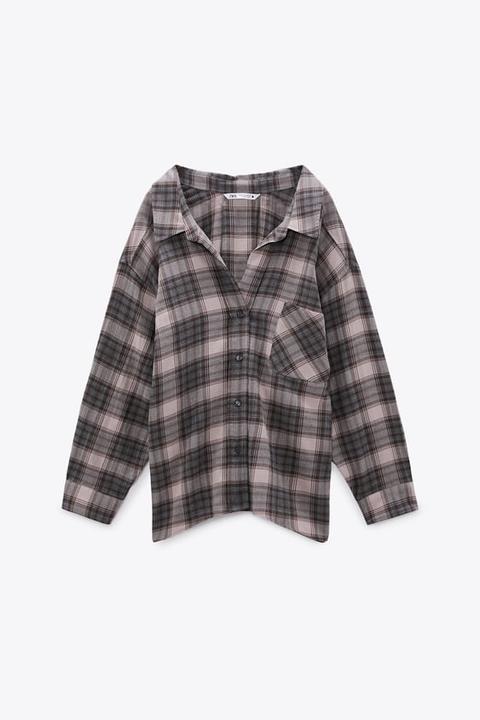 Camisa Cuadros Oversize