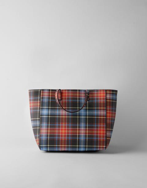 Bolso Tote De Cuadros