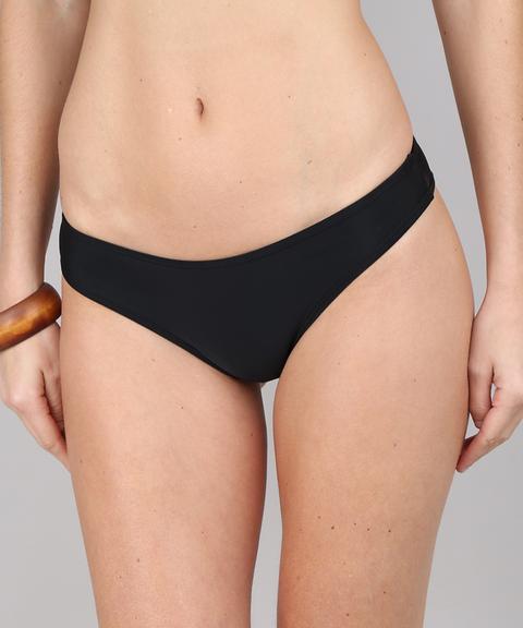 Biquíni Calcinha Tanga Com Proteção Uv50+ Preto