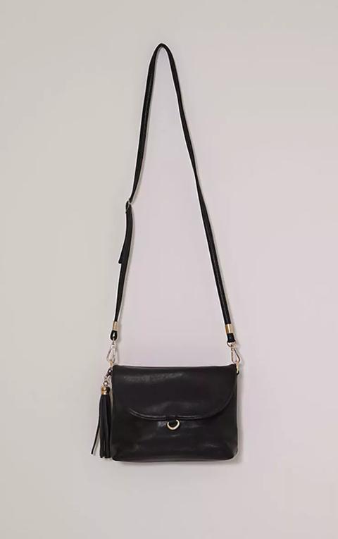 Ezrah Black Tassel Bag, Black