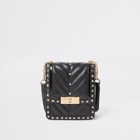 black studded cross body bag