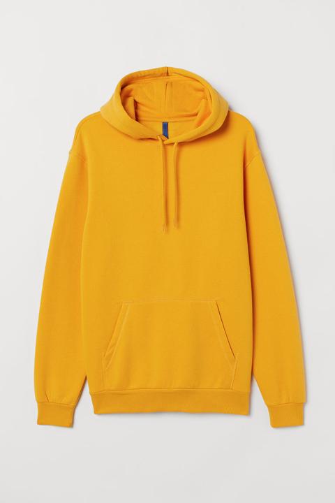 H & M - Sweat À Capuche - Jaune
