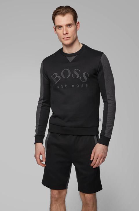 Mixed-material Slim-fit Sweatshirt With 