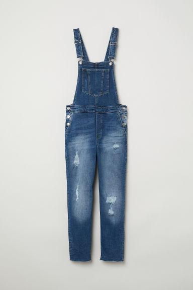 H & M - Salopette In Denim - Blu